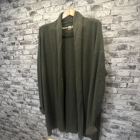 EUC Gap Women's Brooklyn Cardigan Forest Green Size XL - Picture 2 of 12
